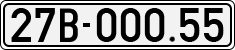 License plate of Vietnam, Cars