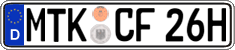 German license plate, Plates for oldtimers (type 