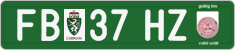 License plate of Austria, Export transit plates