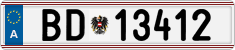 License plate of Austria, Official services and consulates