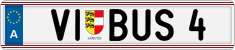 License plate of Austria, Vanity Plates