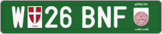 License plate of Austria, Export transit plates