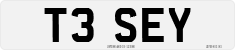 License plate of the United Kingdom, 1983 year system