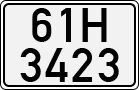 License plate of Vietnam, Cars