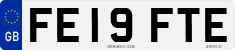 License plate of the United Kingdom, 2001 year system