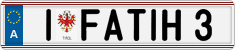 License plate of Austria, Vanity Plates