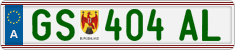 License plate of Austria, Regular plates