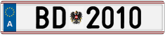 License plate of Austria, Official services and consulates