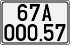 License plate of Vietnam, Cars