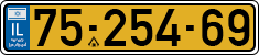 License plate of Israel, Regular plates