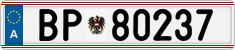 License plate of Austria, Official services and consulates