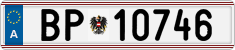 License plate of Austria, Official services and consulates