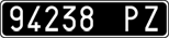 License plate of Italy, Cars (1927 year series)