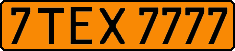 License plate Belarus, Taxi