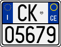 License plate of Italy, Motorcycles (1994 year series)