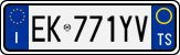 License plate of Italy, Cars (1994 year series)