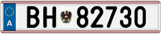 License plate of Austria, Official services and consulates