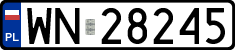License plates of Poland, Regular car plates