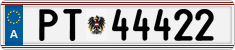 License plate of Austria, Official services and consulates