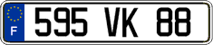 French license plate, FNI