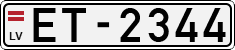 License plate of Latvia, Regular car plates