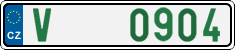 License plate of the Czech Republic, Oldtimers (2001)