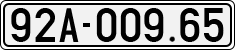 License plate of Vietnam, Cars