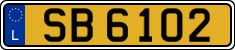 License plate of Luxembourg, 2003 year system