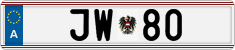 License plate of Austria, Official services and consulates