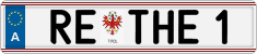 License plate of Austria, Vanity Plates