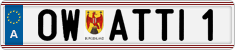 License plate of Austria, Vanity Plates
