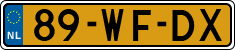 License plate of the Netherlands, Trailers