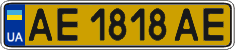 License plate Ukraine, Public transport (2004)
