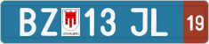 License plate of Austria, Provisional