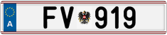 License plate of Austria, Official services and consulates