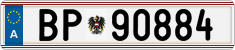 License plate of Austria, Official services and consulates