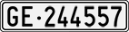 License plate of Switzerland, Cars