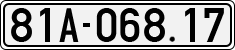 License plate of Vietnam, Cars
