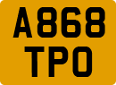 License plate of the United Kingdom, 1983 year system