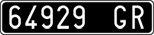 License plate of Italy, Cars (1927 year series)