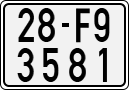 License plate of Vietnam, Motorcycles