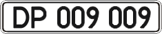 License plate Ukraine, Diplomatic