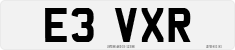 License plate of the United Kingdom, 1983 year system