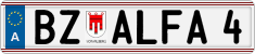 License plate of Austria, Vanity Plates