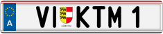 License plate of Austria, Vanity Plates