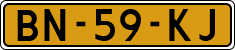 License plate of the Netherlands, Commercial Vehicles (1951-1994 system)