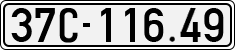 License plate of Vietnam, Cars