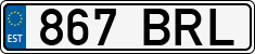License plate of Estonia, Regular car plates