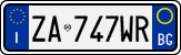 License plate of Italy, Cars (1994 year series)