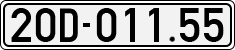 License plate of Vietnam, Cars